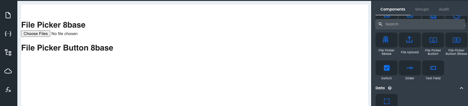 File Picker Button 8base