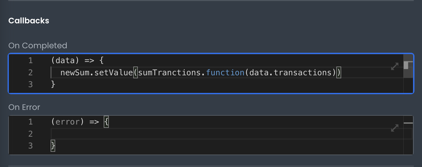 Calling Frontend Functions