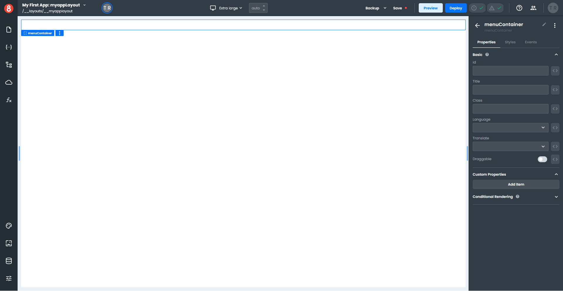 App Builder Layouts Create Component