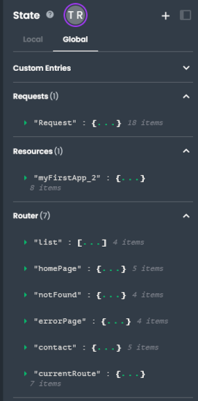 State Pane details