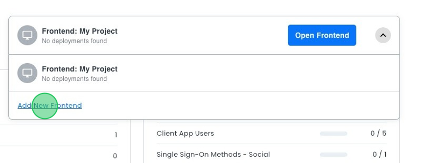 Add Frontend